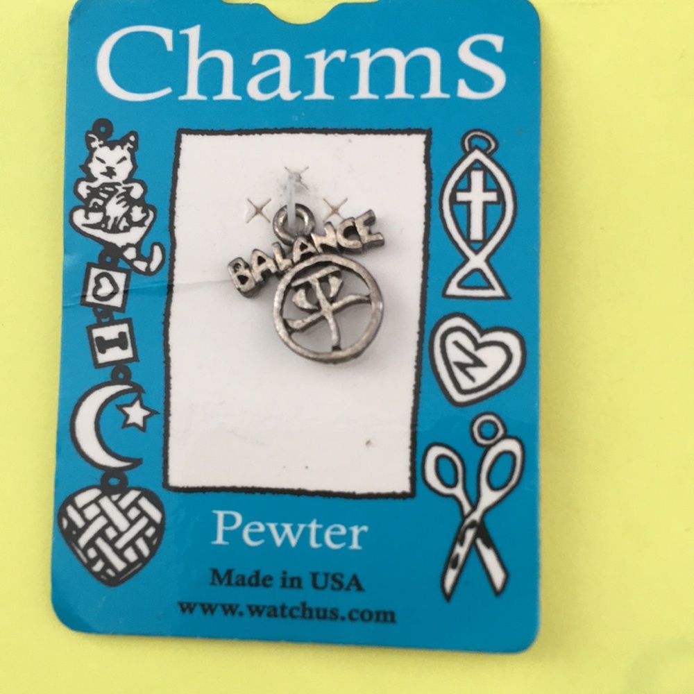 Vintage pewter balance Chinese charm USA